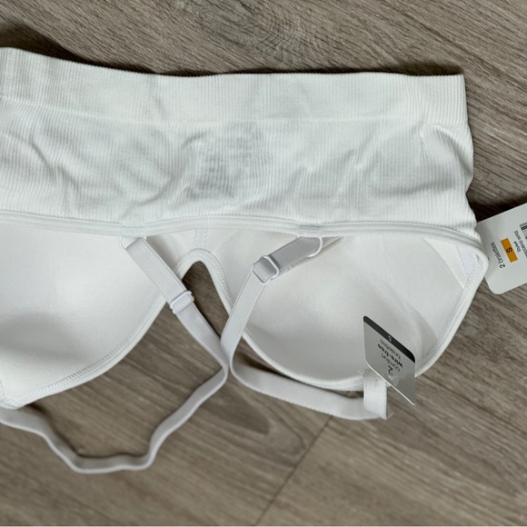 Rene Rofe White Ribbed Bralette size small NWT - Picture 2 of 2